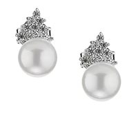 Orecchini Sovrani Donna in Argento Perla J62865 - J62865